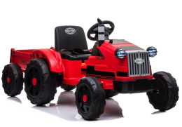 Traktor na akumulator z przyczepą Lean Toys CH9959 czerwony