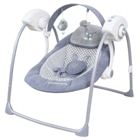 Baby Mix przenośna huśtawka TY-019D grająca grey