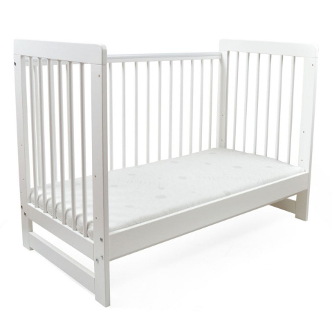 Drewniane łóżeczko dziecięce 120x60 Tomi XXI sofa białe