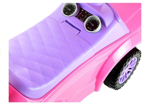 Pojazd dla dzieci jeździk z pchaczem Lean Toys 614W różowy 12m+ Pojazd dla dzieci jeździk z pchaczem Lean Toys 614W różowy 12m+