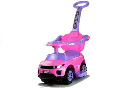 Pojazd dla dzieci jeździk z pchaczem Lean Toys 614W różowy 12m+ Pojazd dla dzieci jeździk z pchaczem Lean Toys 614W różowy 12m+