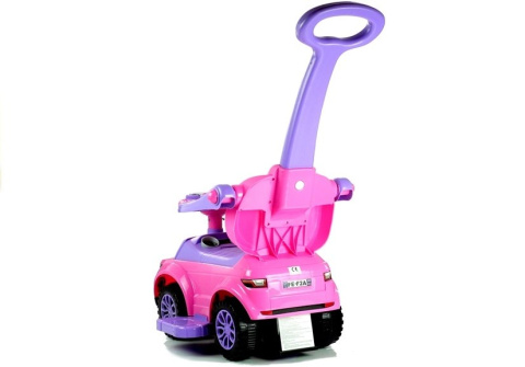 Pojazd dla dzieci jeździk z pchaczem Lean Toys 614W różowy 12m+ Pojazd dla dzieci jeździk z pchaczem Lean Toys 614W różowy 12m+