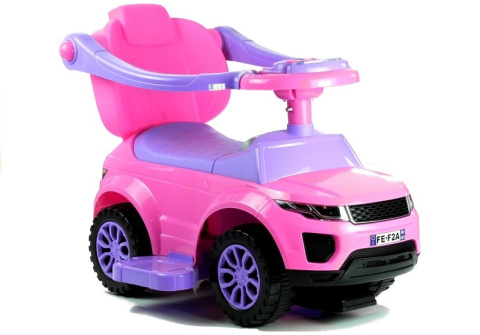 Pojazd dla dzieci jeździk z pchaczem Lean Toys 614W różowy 12m+ Pojazd dla dzieci jeździk z pchaczem Lean Toys 614W różowy 12m+