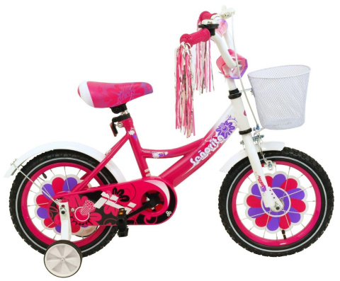 Rowerek dla dzieci Baby Mix R-777G-12" Pink