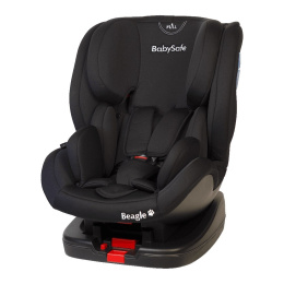 Fotelik samochodowy 0-25 kg BabySafe Beagle ISOFIX black