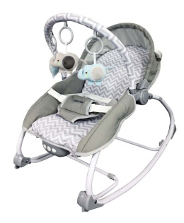 Leżaczek niemowlęcy Baby Mix BR212-18 Herringbone