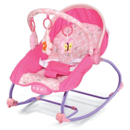 Leżaczek niemowlęcy Baby Mix BR212-18 Pink