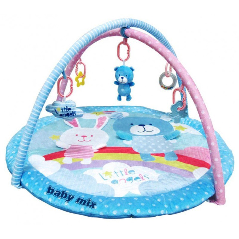 Mata edukacyjna Baby Mix TK-3424PP Miś i Królik