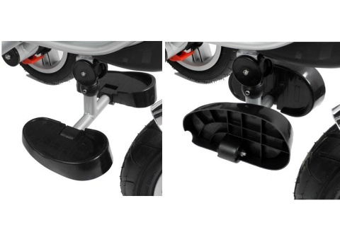 Rowerek trójkołowy Lean Toys PRO500 srebrny