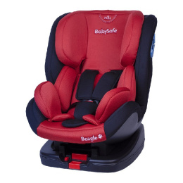 Fotelik samochodowy 0-25 kg BabySafe Beagle ISOFIX red/black
