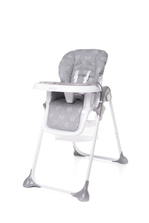 Krzesełko do karmienia 4Baby Decco Grey Krzesełko do karmienia 4Baby Decco Grey