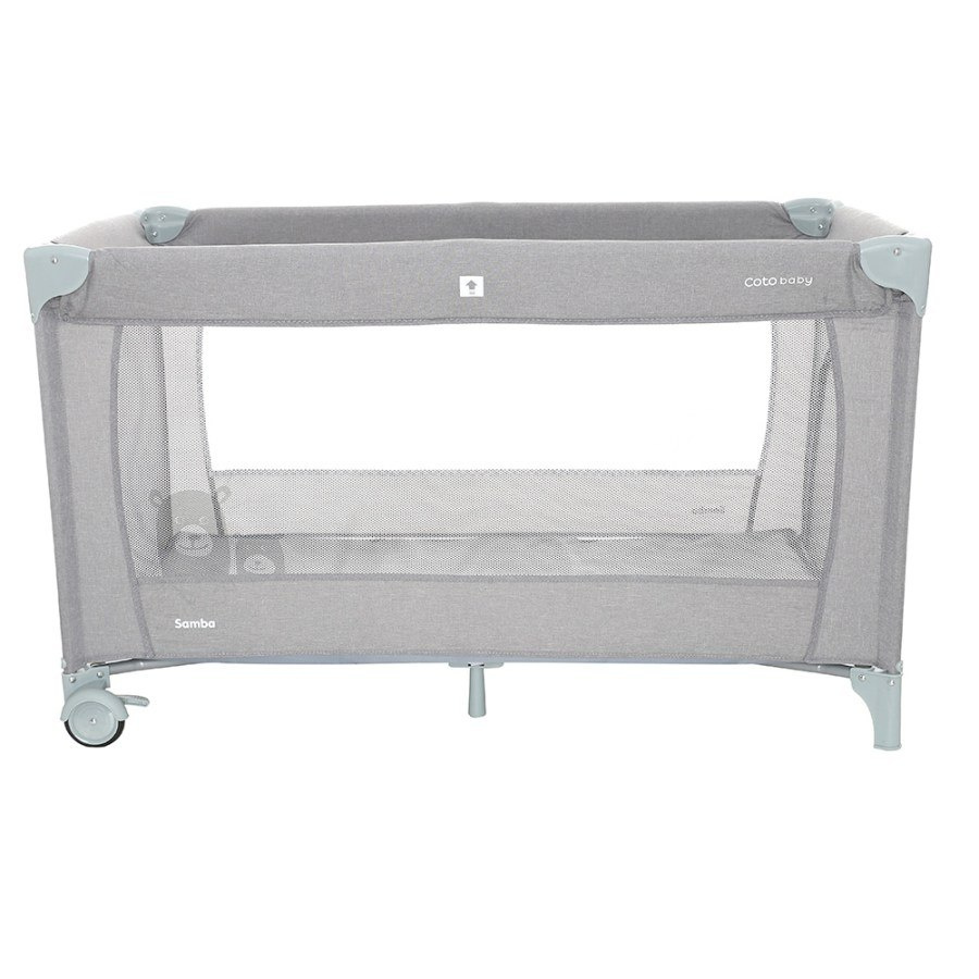 Łóżeczko turystyczne 120x60 Coto Baby Samba Grey Linen Łóżeczko turystyczne 120x60 Coto Baby Samba Grey Linen