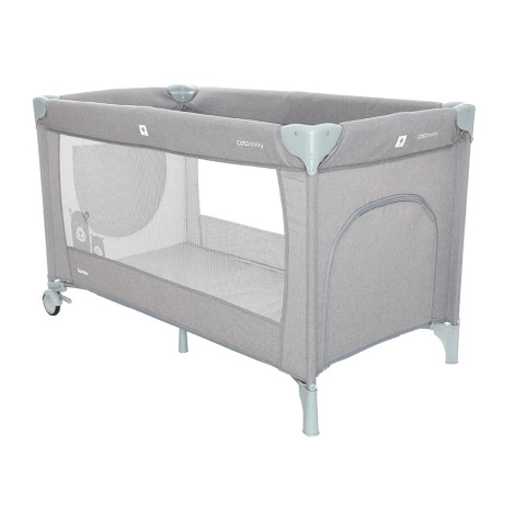 Łóżeczko turystyczne 120x60 Coto Baby Samba Grey Linen