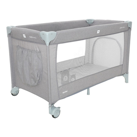 Łóżeczko turystyczne 120x60 Coto Baby Samba Turquoise Linen Łóżeczko turystyczne 120x60 Coto Baby Samba Turquoise Linen
