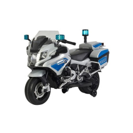 Motocykl na akumulator Baby Mix BMW Policja Silver