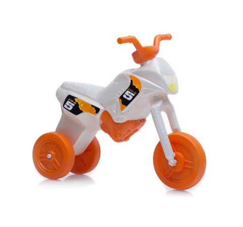 Trójkołowy jeździk dla dzieci MotorKid white/orange