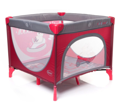 Kojec dziecięcy 95 x 95 cm 4Baby Colorado Red Kojec dziecięcy 95 x 95 cm 4Baby Colorado Red
