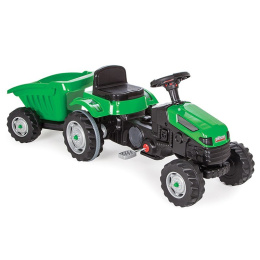 Traktor na pedały z przyczepą Pilsan 012150 zielony 3l+
