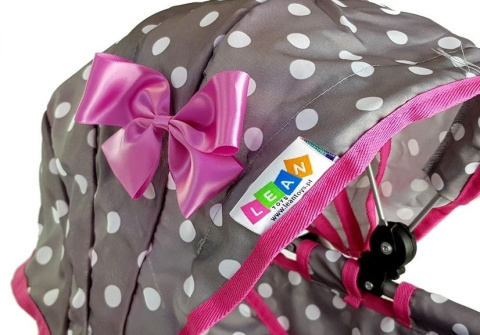 Wózek dla lalek Lean Toys Alice głęboki 5248 Wózek dla lalek Lean Toys Alice głęboki 5248