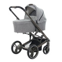 Wózek wielofunkcyjny 2w1 BabySafe Lucky Grey + adaptery