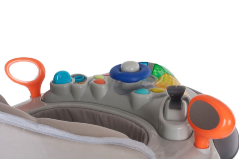 Chodzik kołyska z kierownicą Sun Baby szary