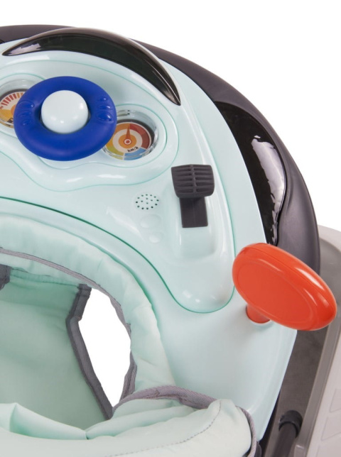 Chodzik z kierownicą Sun Baby turkusowo-szary 6m+