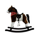 Koń na biegunach Lean Toys ciemny brąz 74 cm 2251 3l+
