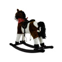 Koń na biegunach Lean Toys ciemny brąz 74 cm 2251 3l+