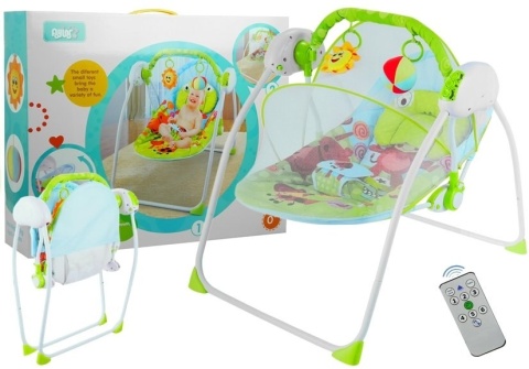 Lean Toys bujaczek leżaczek na pilota kołysanki 3684