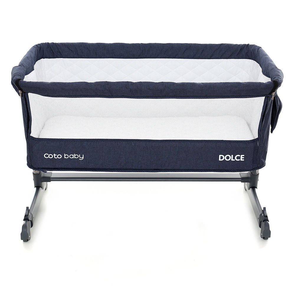 Łóżeczko dostawne Coto Baby Dolce przystawka Jeans Łóżeczko dostawne Coto Baby Dolce przystawka Jeans