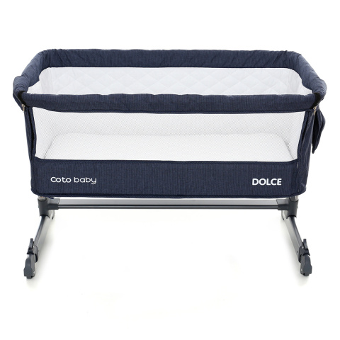 Łóżeczko dostawne Coto Baby Dolce przystawka Jeans Łóżeczko dostawne Coto Baby Dolce przystawka Jeans