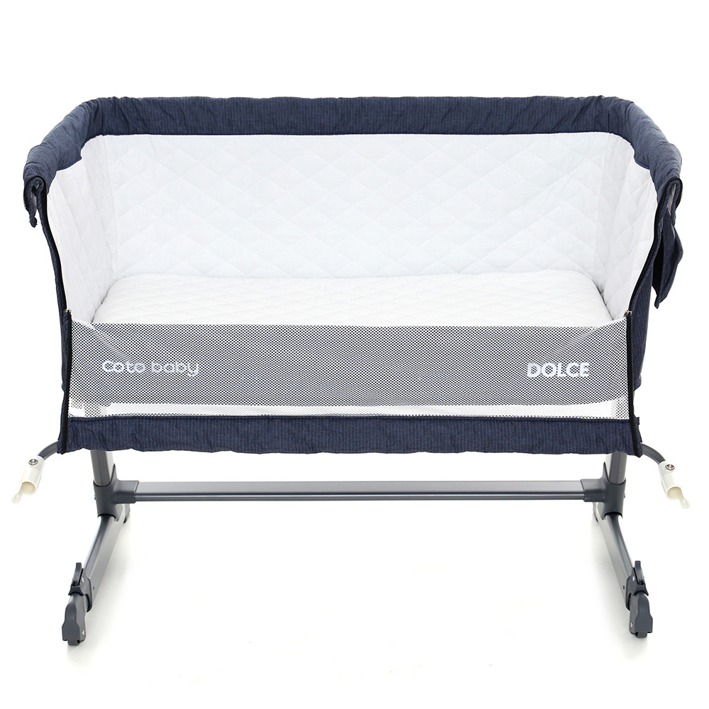 Łóżeczko dostawne Coto Baby Dolce przystawka Jeans Łóżeczko dostawne Coto Baby Dolce przystawka Jeans