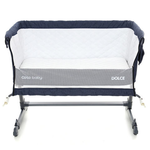 Łóżeczko dostawne Coto Baby Dolce przystawka Jeans Łóżeczko dostawne Coto Baby Dolce przystawka Jeans