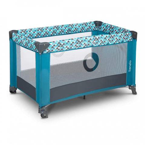 Łóżeczko turystyczne Lionelo Stefi Green Turquoise