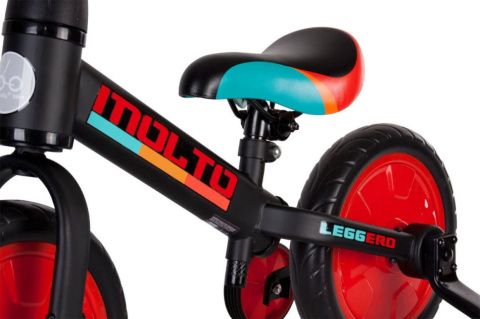Rowerek biegowy 12" Sun Baby Molto Leggero 3w1 czerw. Rowerek biegowy 12" Sun Baby Molto Leggero 3w1 czerw.