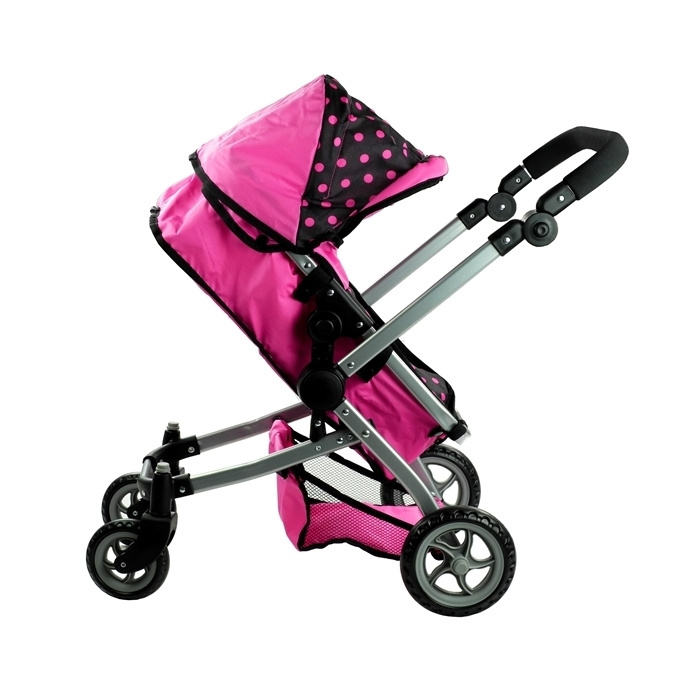 Wózek dla lalek LEAN Toys Alice 2w1 głęboko-spacerowy 3815 Wózek dla lalek LEAN Toys Alice 2w1 głęboko-spacerowy 3815