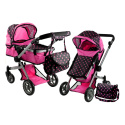 Wózek dla lalek Lean Toys Alice 2w1 głęboko-spacerowy 3815 3l+
