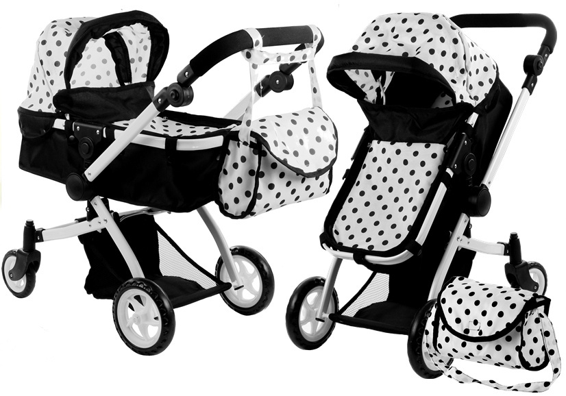 Wózek dla lalek LEAN Toys Alice 2w1 głęboko-spacerowy 3816 Wózek dla lalek LEAN Toys Alice 2w1 głęboko-spacerowy 3816