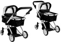 Wózek dla lalek Lean Toys Alice 2w1 głęboko-spacerowy 3816 3l+