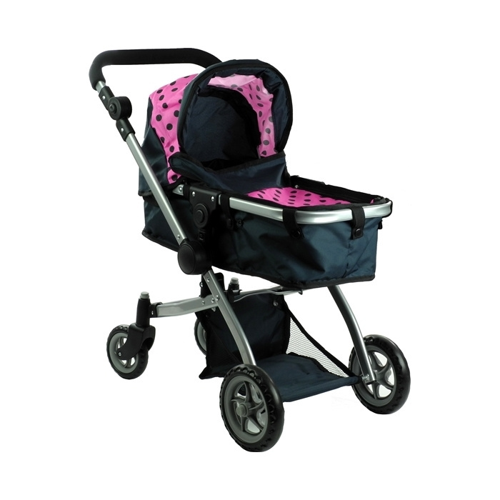 Wózek dla lalek LEAN Toys Alice 2w1 głęboko-spacerowy 3817 Wózek dla lalek LEAN Toys Alice 2w1 głęboko-spacerowy 3817