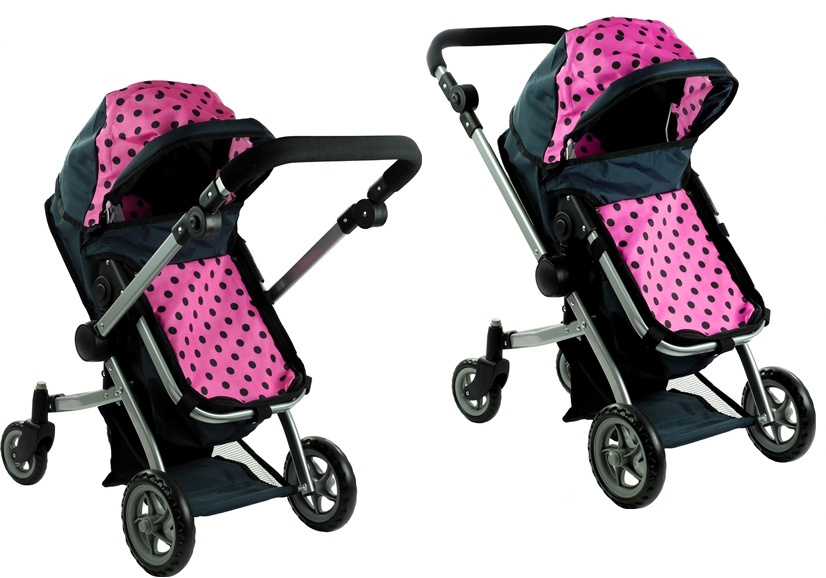Wózek dla lalek LEAN Toys Alice 2w1 głęboko-spacerowy 3817 Wózek dla lalek LEAN Toys Alice 2w1 głęboko-spacerowy 3817