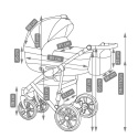 Wózek wielofunkcyjny 3w1 Camarelo Veo-4 + fotelik