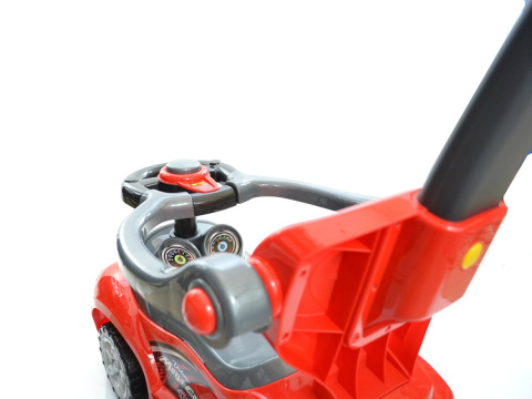 Jeździk 3w1 Top Kids 382 z pchaczem grający red 2l+