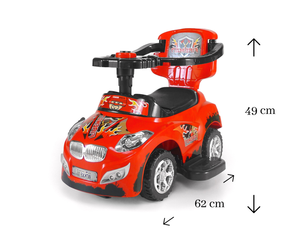 Jeździk 3w1 pojazd Milly Mally Happy Red Jeździk 3w1 pojazd Milly Mally Happy Red