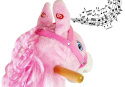 Koń na biegunach Lean Toys różowy 74 cm 2255 3l+