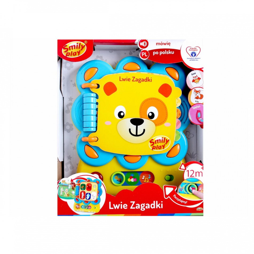 Książeczka edukacyjna Smily Play Lwie Zagadki PL Książeczka edukacyjna Smily Play Lwie Zagadki PL