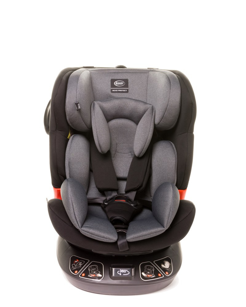 Fotelik 0-36 kg 4Baby Space-Fix Grey obrotowy Fotelik 0-36 kg 4Baby Space-Fix Grey obrotowy