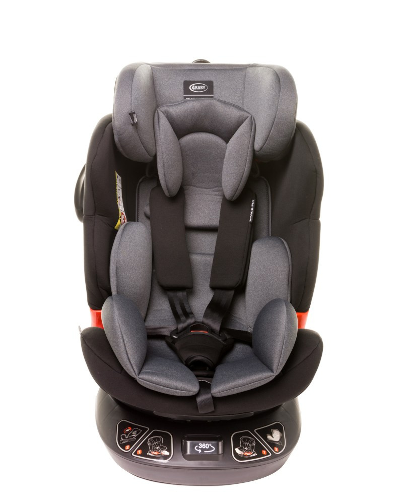 Fotelik 0-36 kg 4Baby Space-Fix Grey obrotowy Fotelik 0-36 kg 4Baby Space-Fix Grey obrotowy