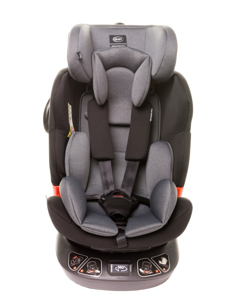 Fotelik 0-36 kg 4Baby Space-Fix Grey obrotowy Fotelik 0-36 kg 4Baby Space-Fix Grey obrotowy
