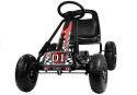 Gokart czarny A-15 pompowane koła Lean Toys 2893